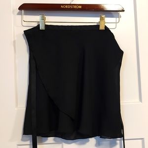 Black Ballet wrap around skirt, Adult OS